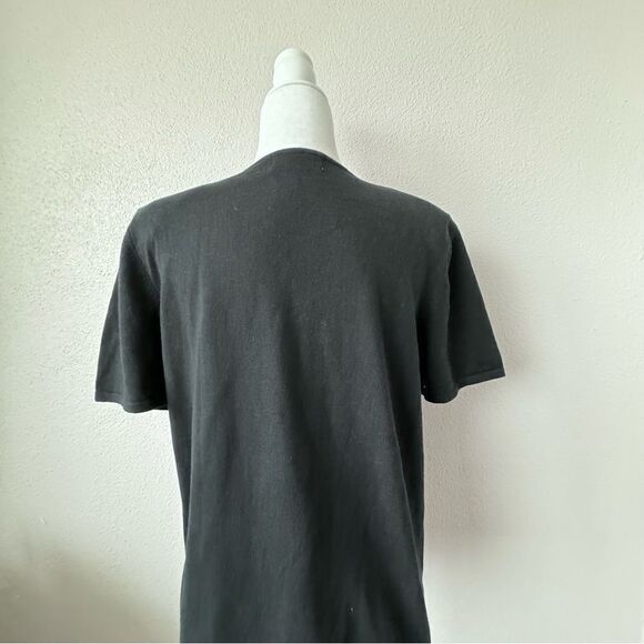 Alfred Dunner Black Top Butterfly Floral Beaded Short Sleeve Shirt SZ S - Picture 6 of 10